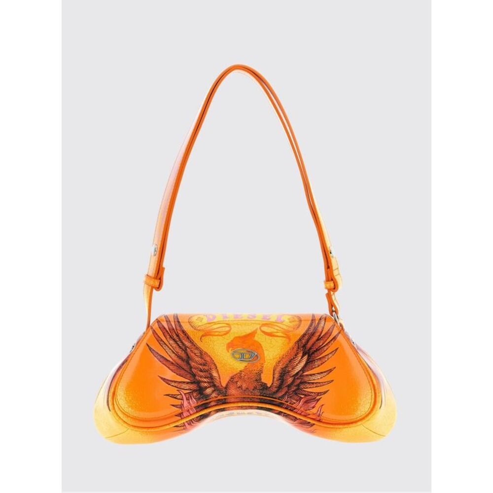 Diesel Shoulder Bag Woman Orange - Picture 1 of 3